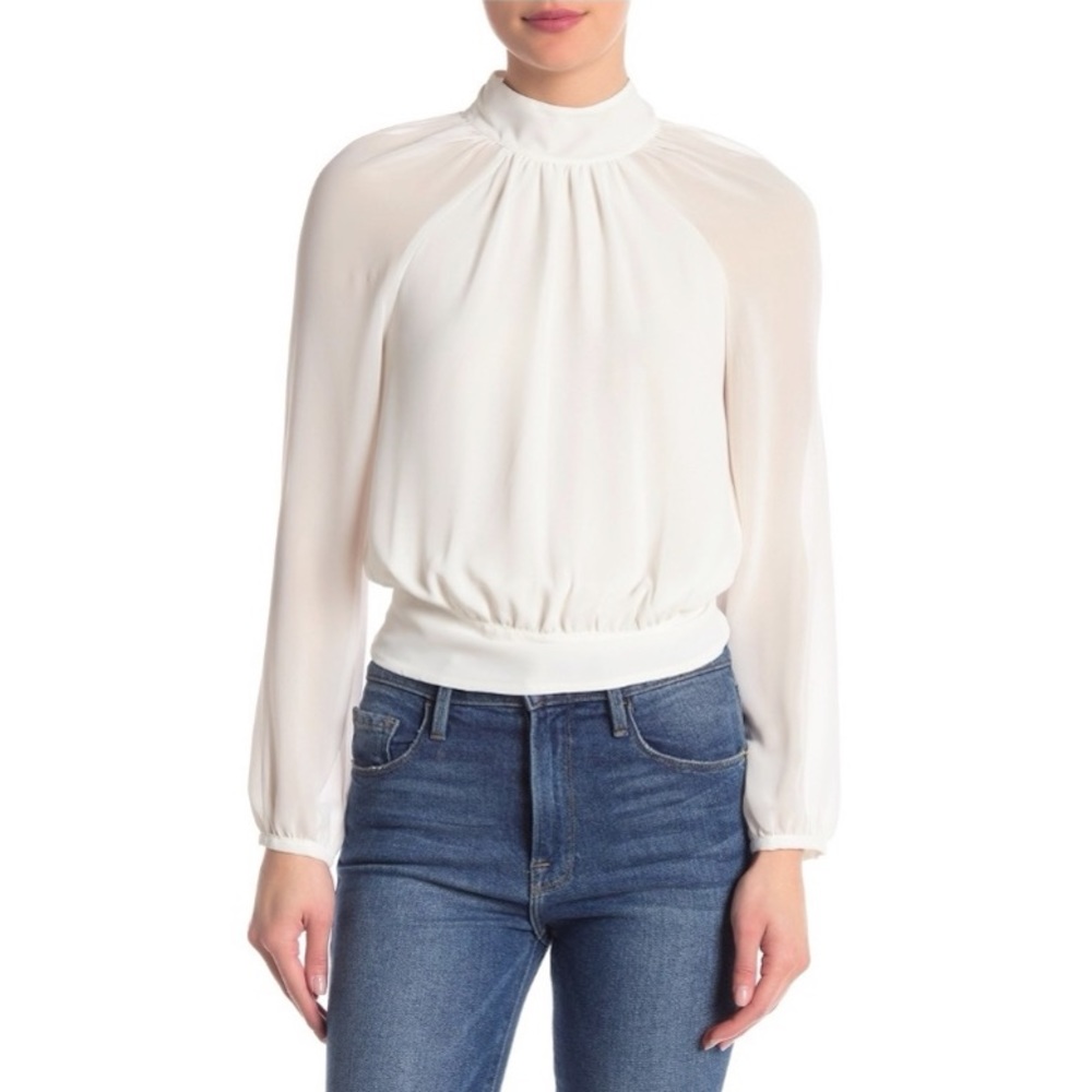 Rebecca Minkoff Zariah top in white –– NWT